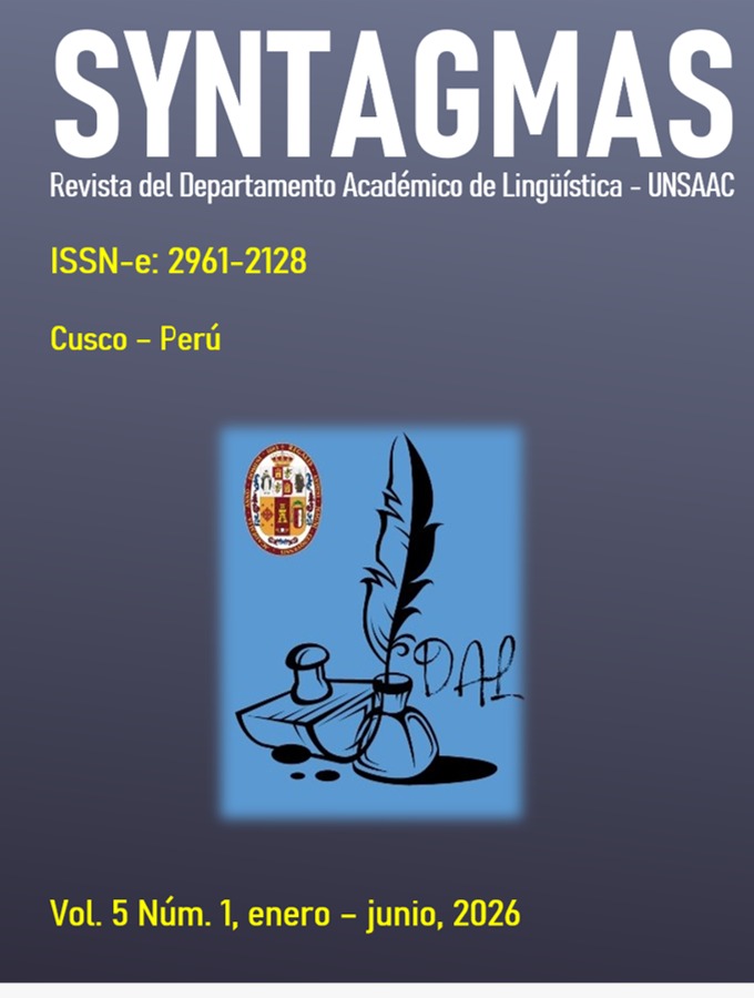 					Ver Vol. 5 Núm. 1 (2026): Lingüística y Literatura
				