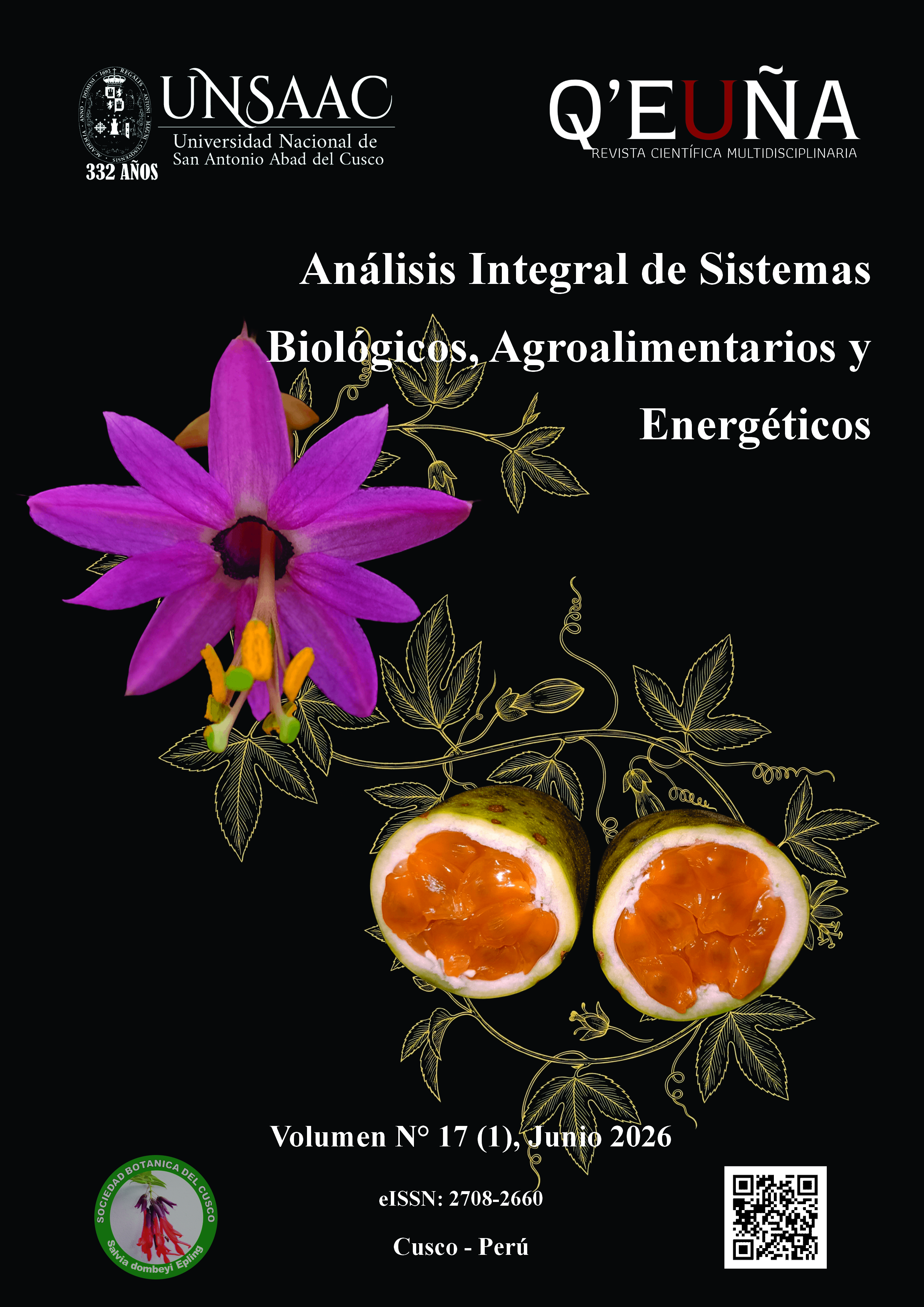 					Ver Vol. 17 Núm. 1 (2026): Análisis Integral de Sistemas Biológicos, Agroalimentarios y Energéticos
				